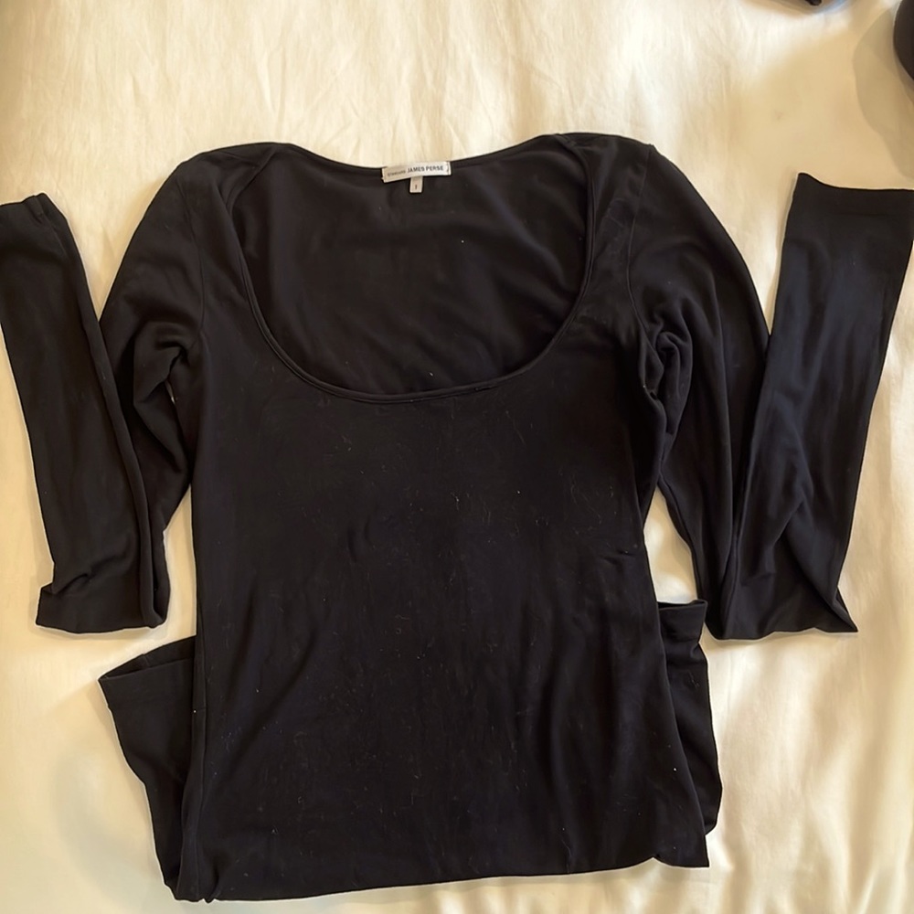 James Perse black tee